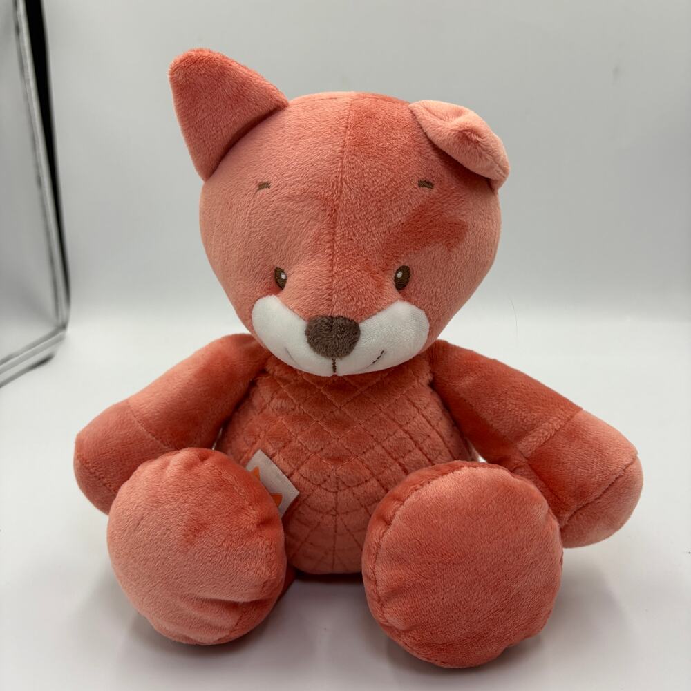 Nattou Fox Oscar Companion From Birth Plush Lovey Baby Stuffed Animal